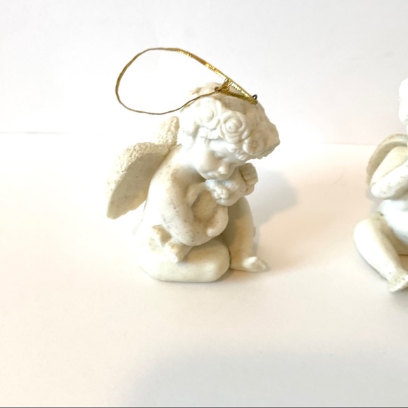 COPY - Vintage HJ&G White Ceramic Angel Ornaments - Picture 2 of 14